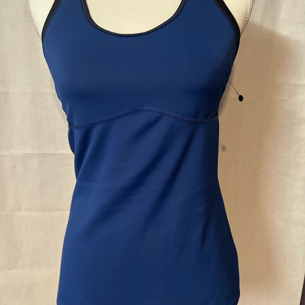 New Balance Black and Blue Athletic Tank